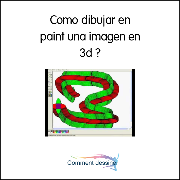 Como dibujar en paint una imagen en 3d